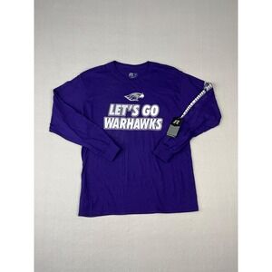 University Of Wisconsin Whitewater Men L Purple UWW Warhawks Russell Long Sleeve
